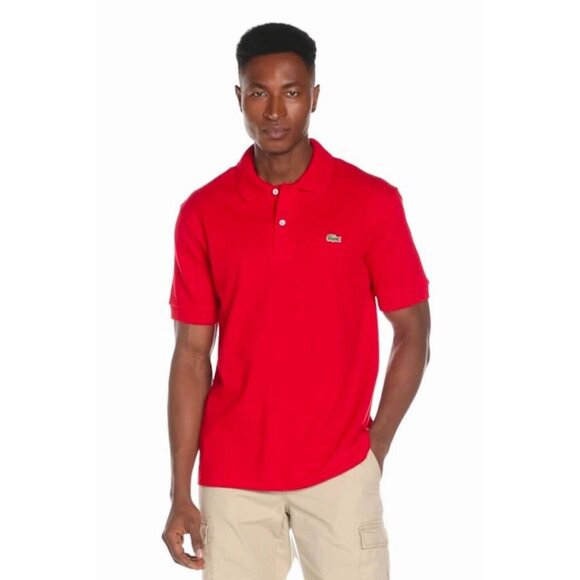 Lacoste Polo Shirt Short Sleeve Red SZ XL - Picture 7 of 16